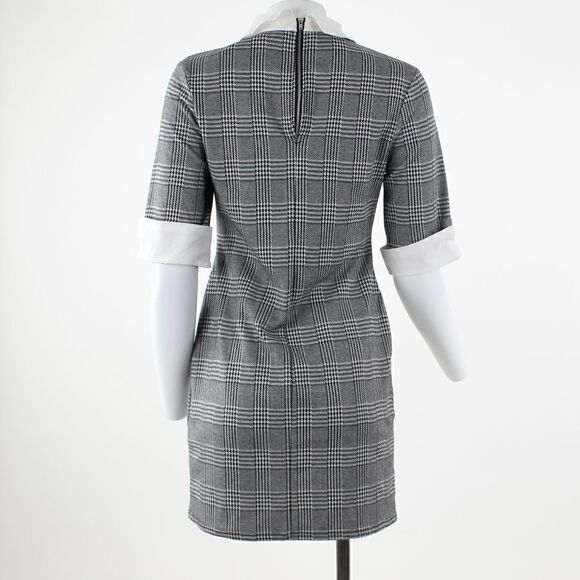 Kingston Grey Printed Contrast-Trim Bodycon Dress - Picture 3 of 5